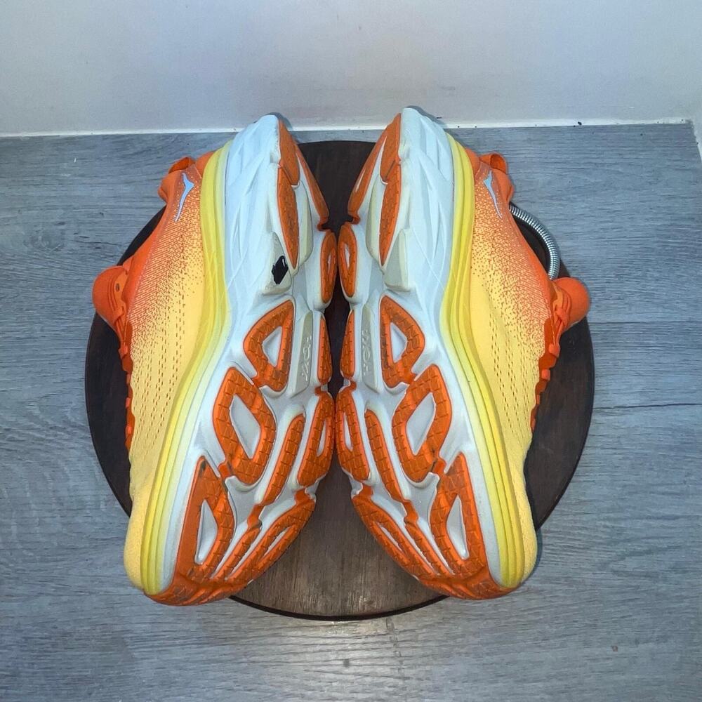 Hoka One One Bondi 8 Mens 9.5 D Shoes Orange Running Sneaker 1123202 PBAY - Picture 7 of 12